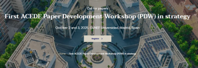 I Paper Development Workshop en Estrategia de ACEDE